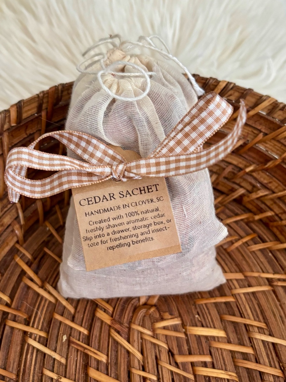 Cedar Sachets Handmade Aromatic Cedar